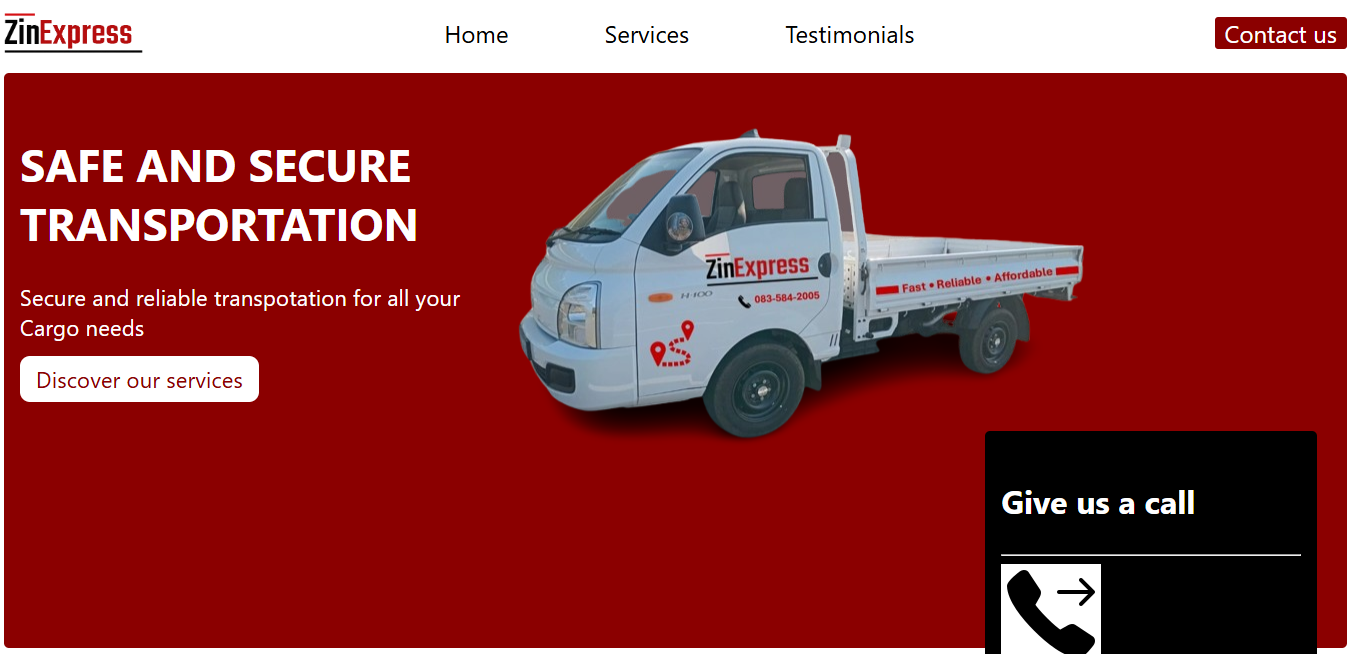 Zinexpress-Website